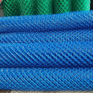 Chain Link Fencing Blue